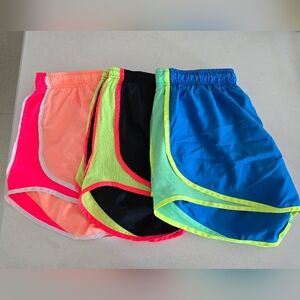 Nike Running Shorts Set Of 3 Size Large